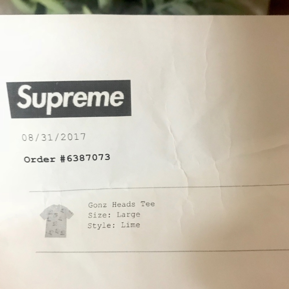 SOLD!!!! 🔥SUPREME Gonz Head Tee. Lime Green. - Picture 3 of 3